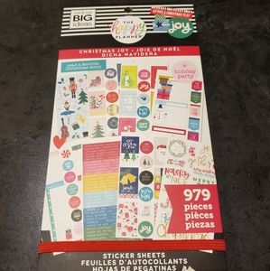 Happy Planner, Sticker Book, Christmas Joy, NWT